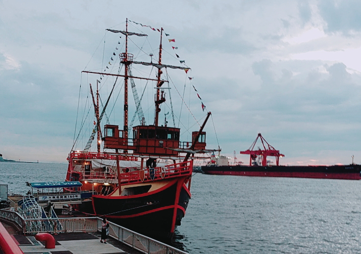 [大阪]大阪の夕陽・夜景☆彡帆船型観光船サンタマリア・クルーズ