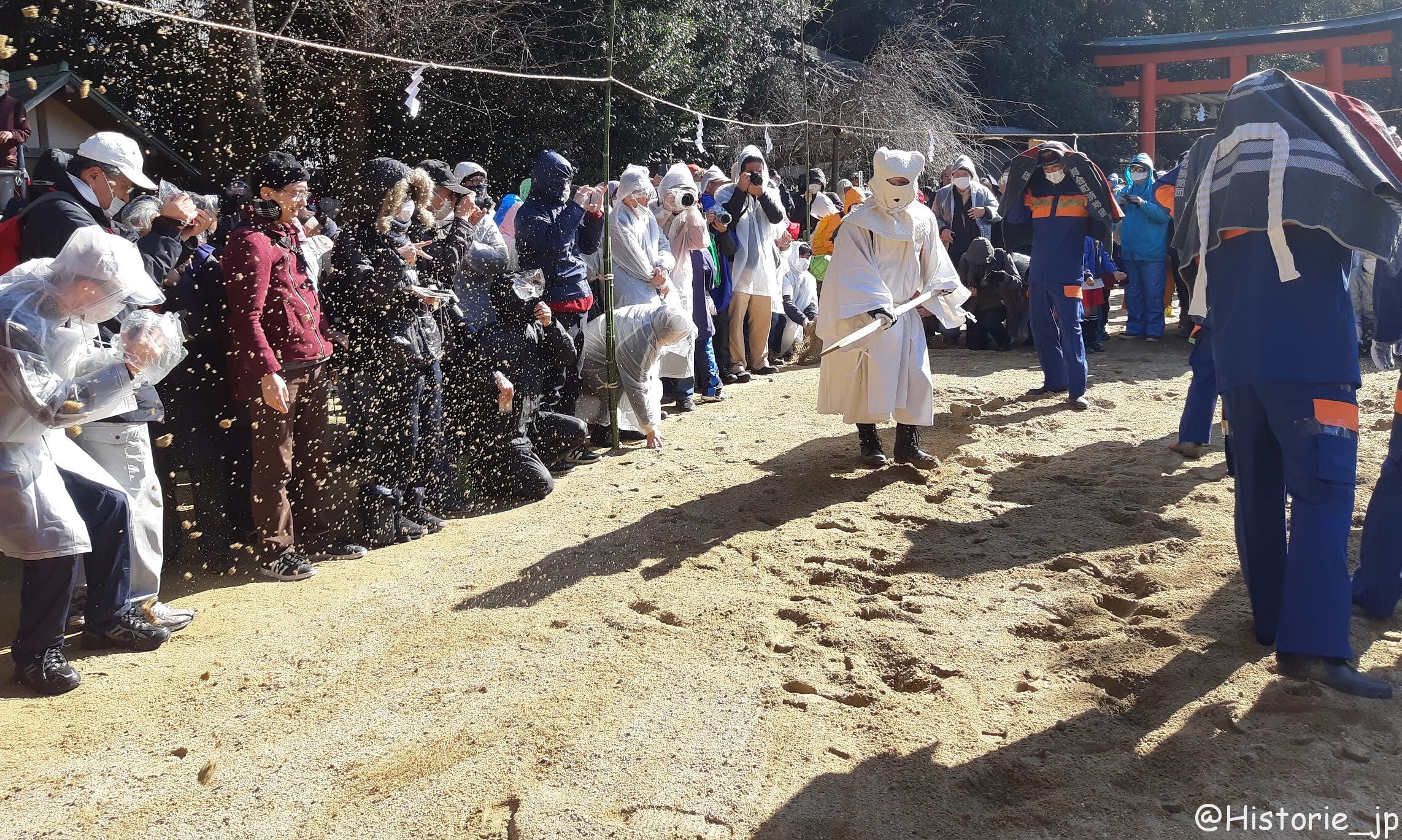 「砂かけ祭」・廣瀬大社・二部　庭上の儀・ぷらり歴史路